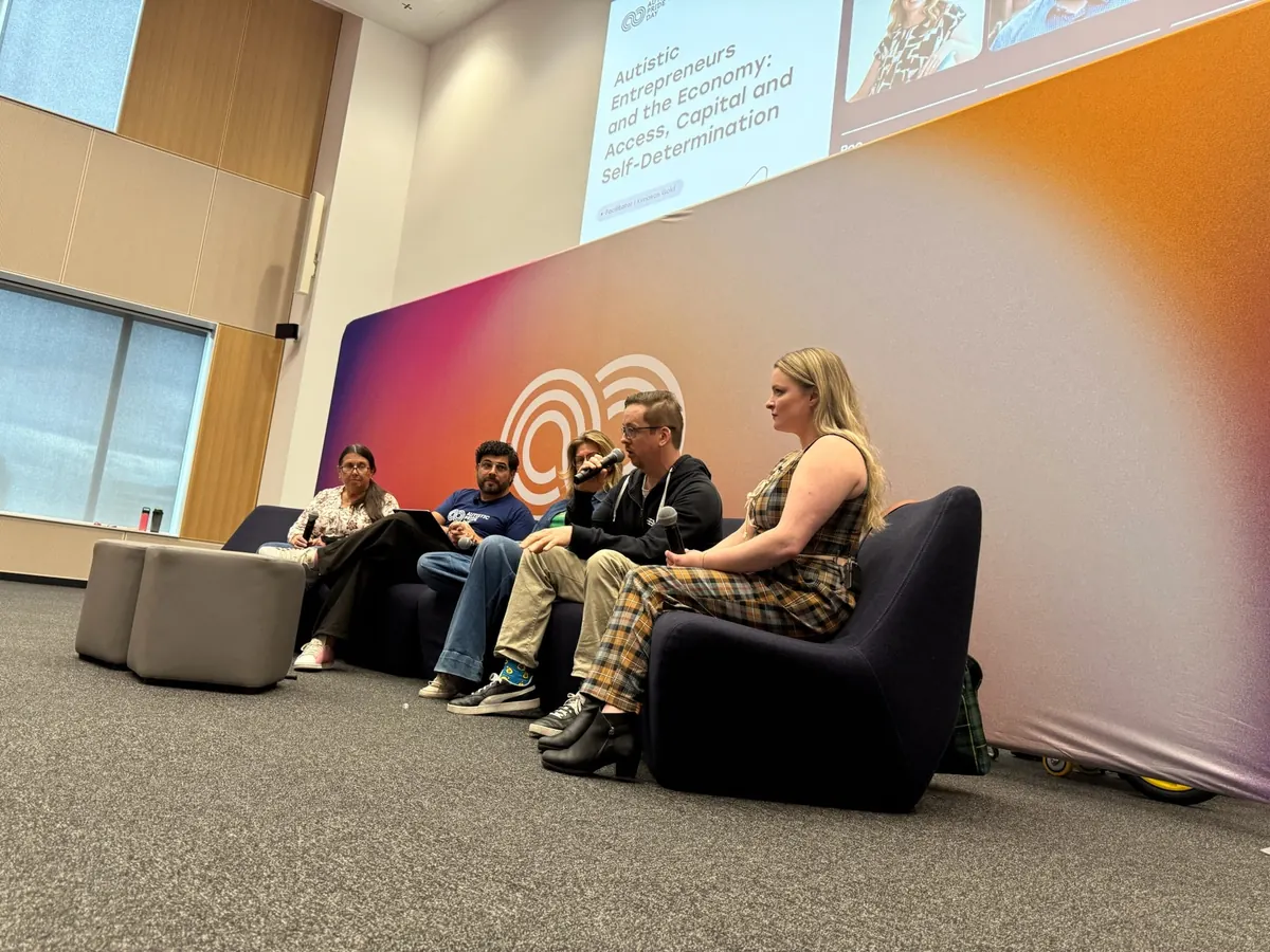 Panel discussion on autistic entrepreneurship at Autistic Pride Day 2025